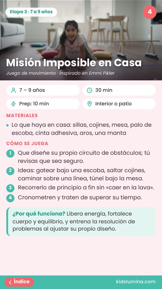 Actividad: Misión Imposible en Casa