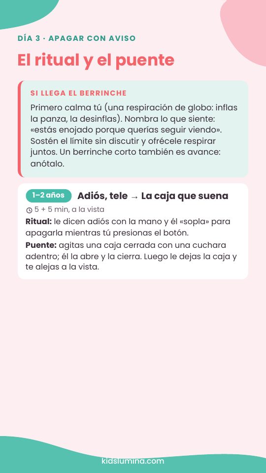 Día 3: el ritual de apagar y el puente